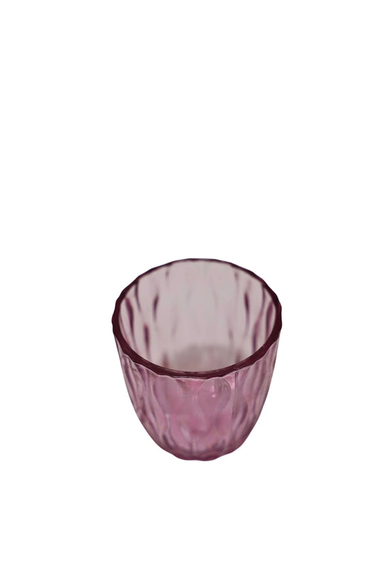 Teelichtglas Rosa  ca. 7,5 × 7 cm  Romantische Tischdekoration mieten