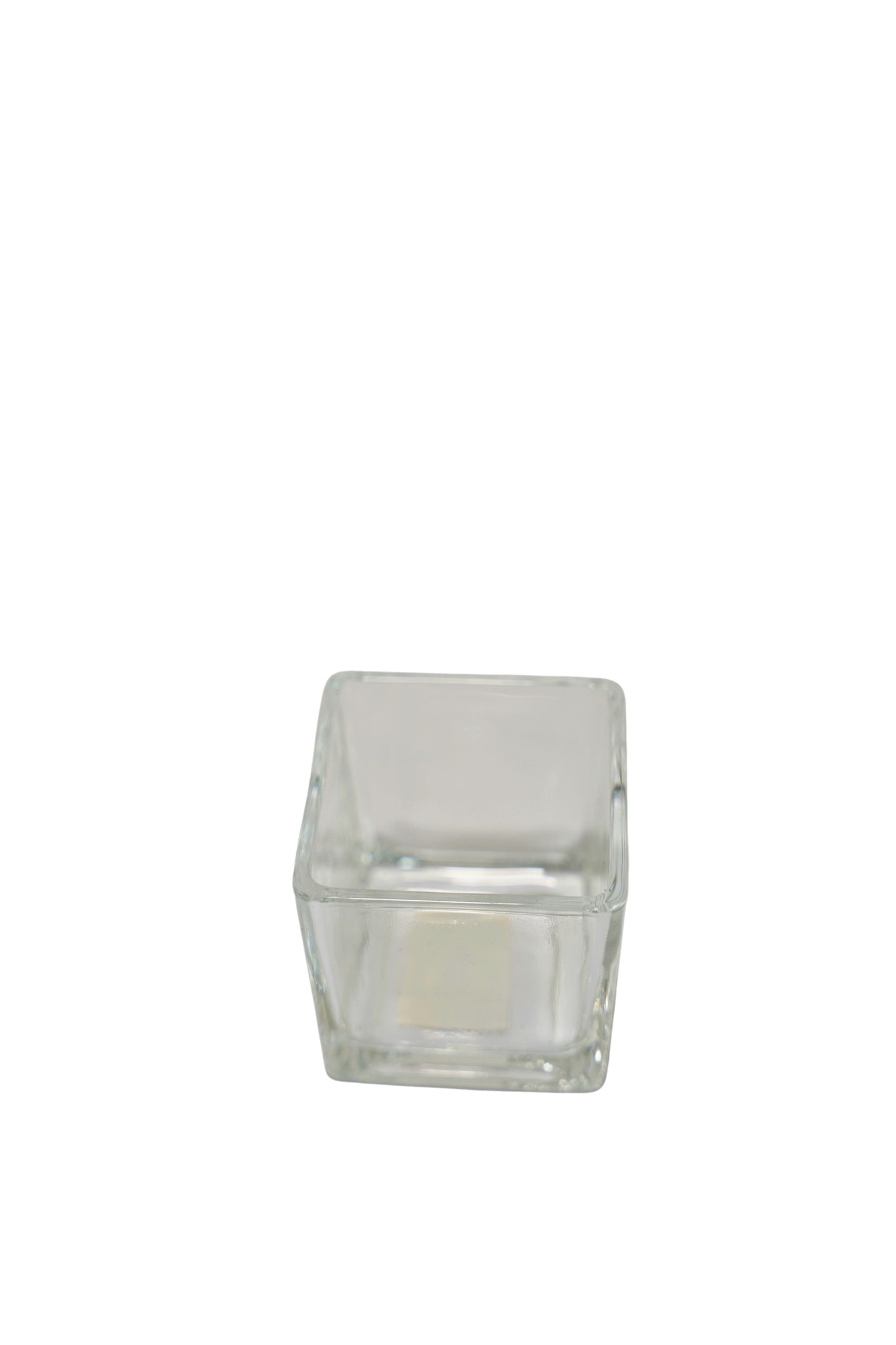 Teelichtglas Cube – 6 × 6,5 cm – Moderne Lichtdekoration mieten