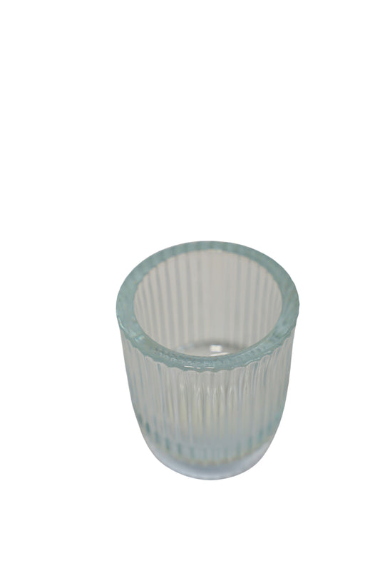 Teelichtglas rund – 8,5 × 7,5 cm – Große, elegante Lichtdekoration mieten