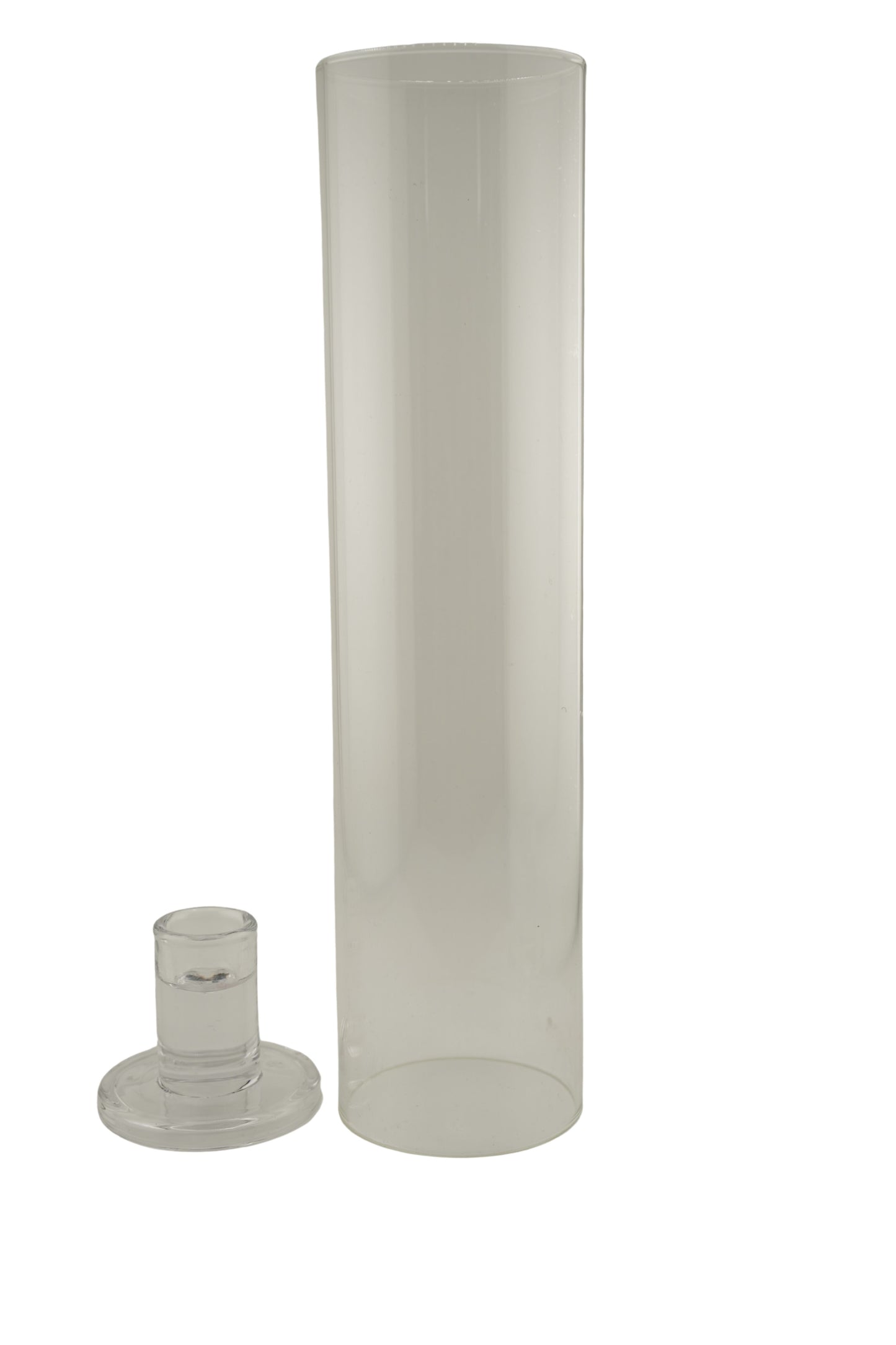 Kerzenhalter für Stabkerzen, mit abnehmbarer Glasabdeckung für stilvolle Akzente 30 x 7 cm