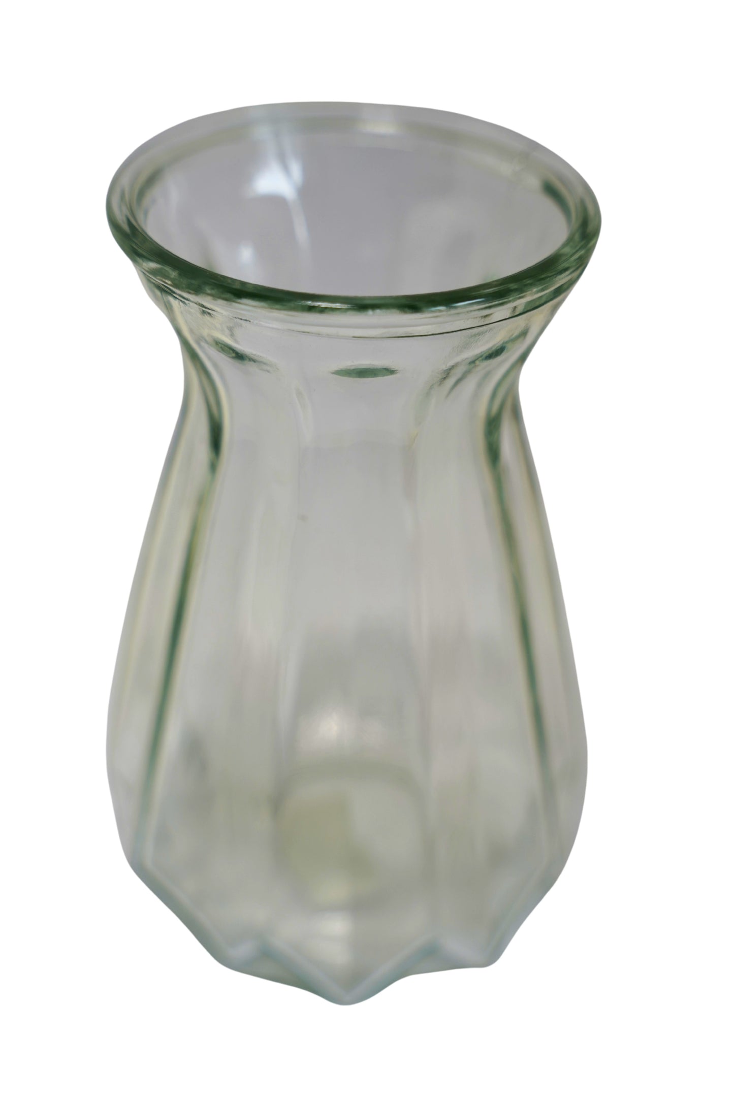 Vase groß geriffelt – 18,5 × 12 cm – Stilvolle Glasvase mieten
