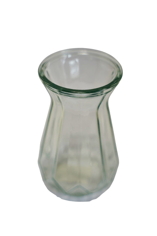Vase geriffelt – 15 × 10 cm – Stilvolle Glasvase mieten