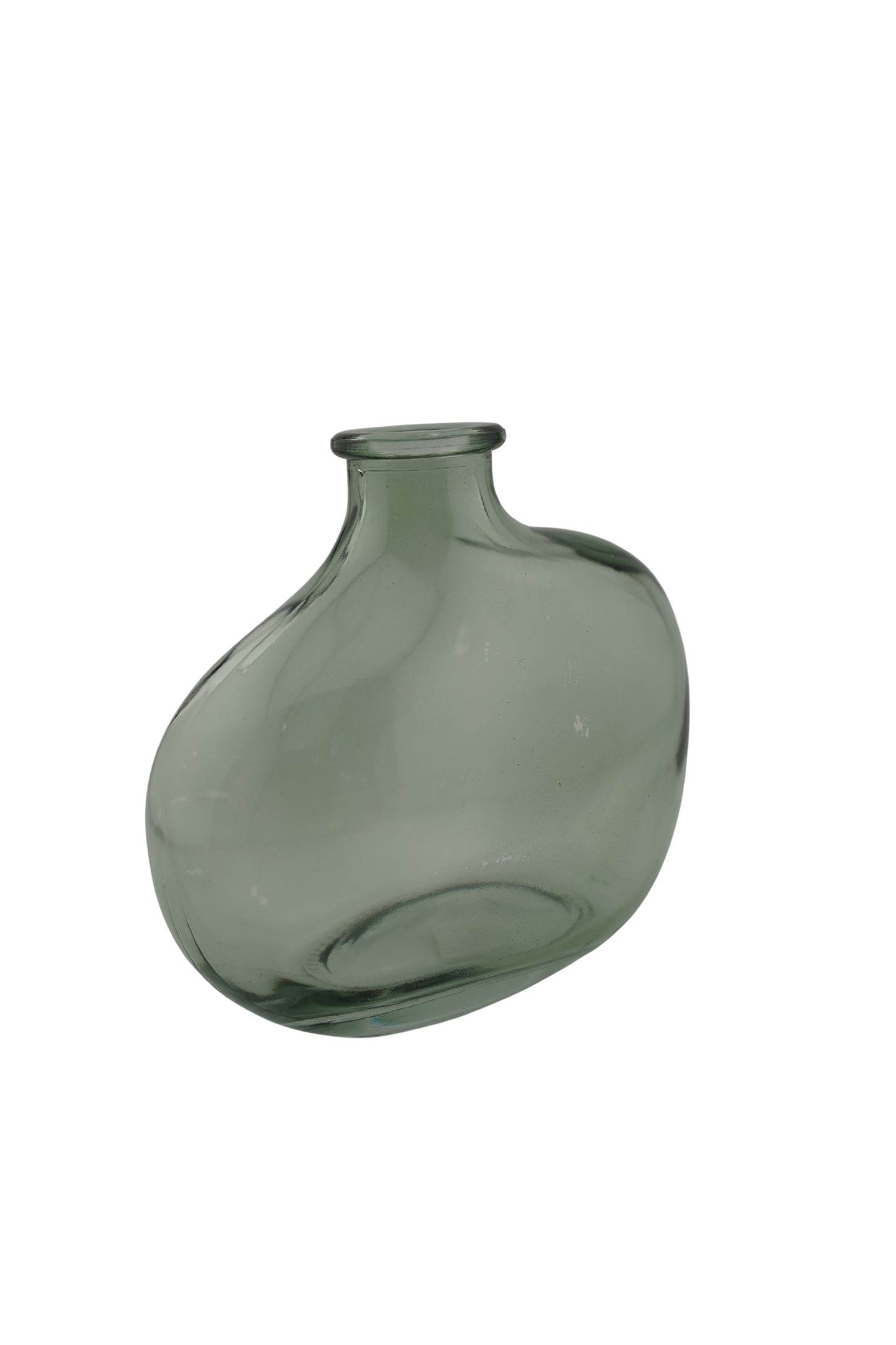 Vase grün breit – 10 × 11 cm – Breite Glasvase mieten