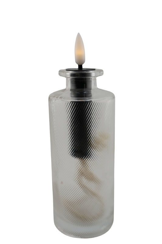 Vase Glas – 13 × 5 cm – Schlanke kleine Glasvase mieten