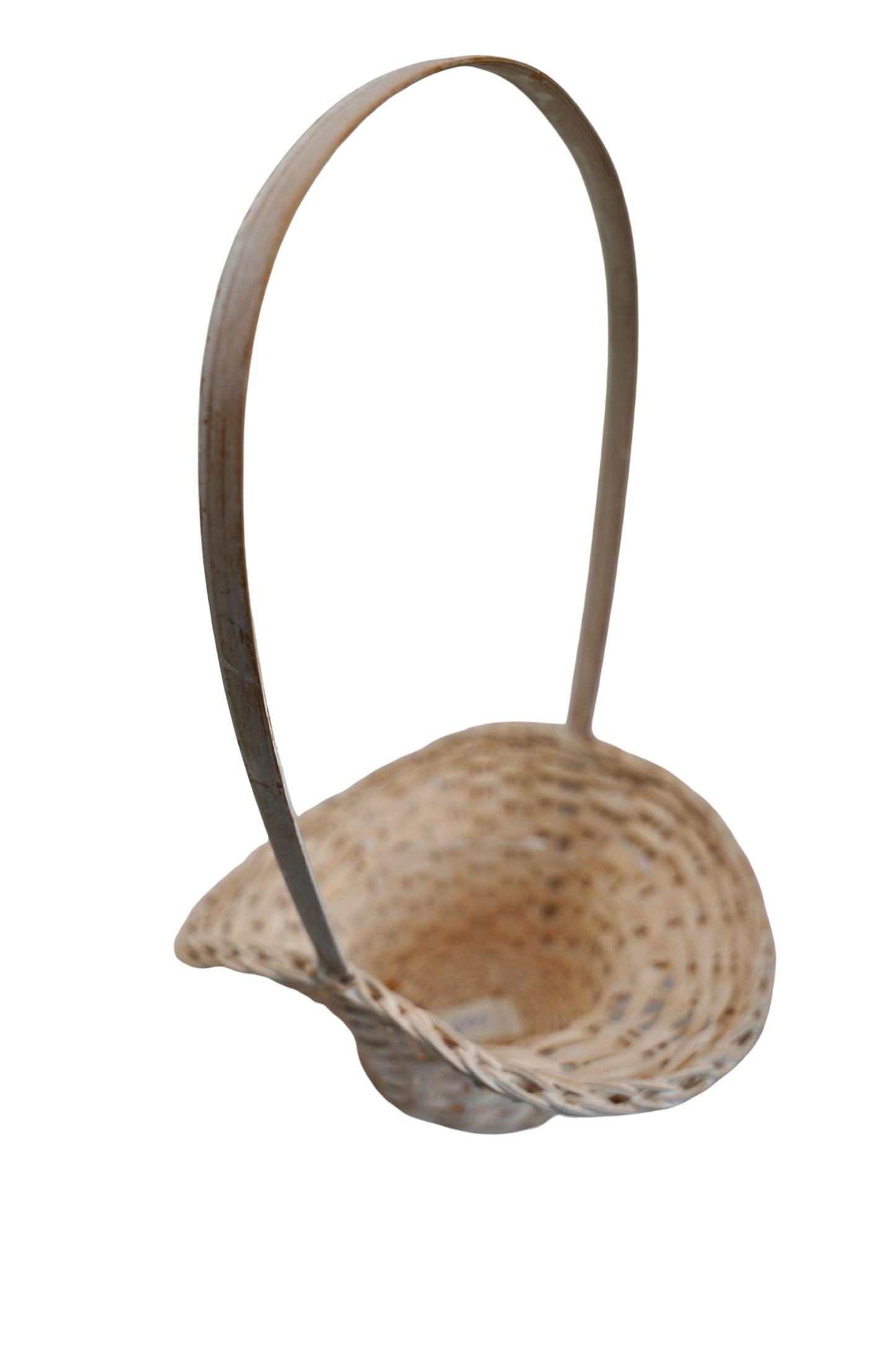 Blumenkinder‑Körbchen in Weiß 30 cm hoch, 16 cm breit