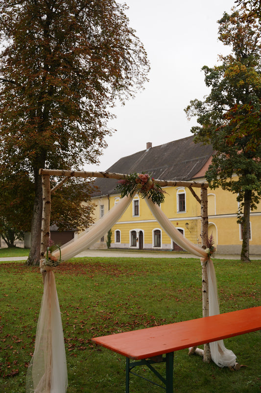Birken‑Traubogen, natürliche Eleganz für eure Trauung (2 × 2 m)